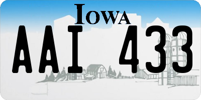 IA license plate AAI433