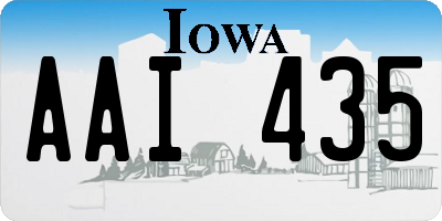 IA license plate AAI435