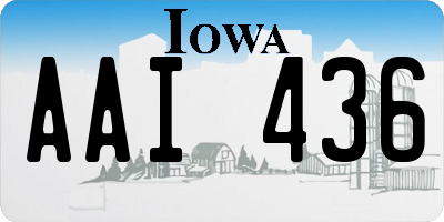 IA license plate AAI436