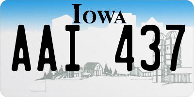 IA license plate AAI437