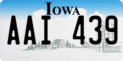 IA license plate AAI439