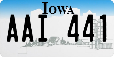 IA license plate AAI441