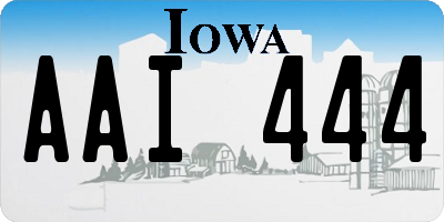 IA license plate AAI444