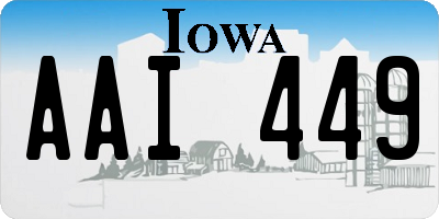 IA license plate AAI449