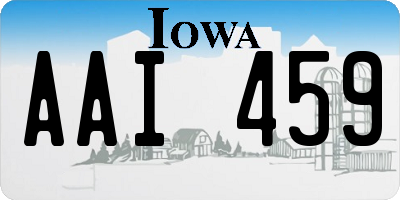 IA license plate AAI459