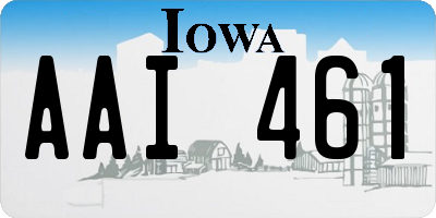 IA license plate AAI461