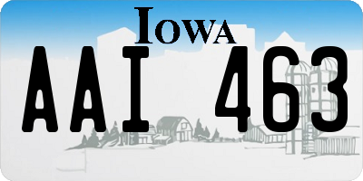 IA license plate AAI463