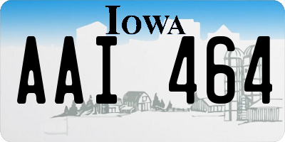 IA license plate AAI464