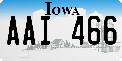 IA license plate AAI466