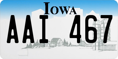 IA license plate AAI467