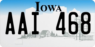 IA license plate AAI468