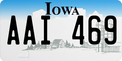 IA license plate AAI469