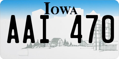 IA license plate AAI470