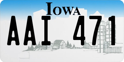 IA license plate AAI471