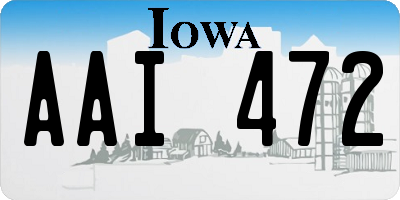 IA license plate AAI472