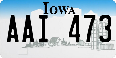 IA license plate AAI473