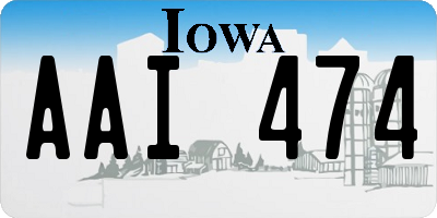 IA license plate AAI474