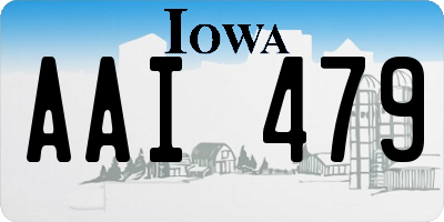 IA license plate AAI479