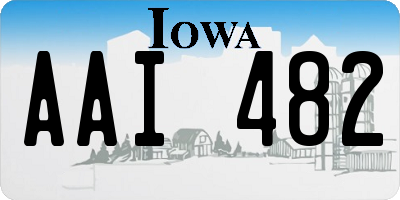 IA license plate AAI482