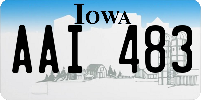 IA license plate AAI483