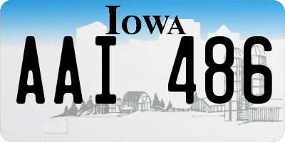 IA license plate AAI486