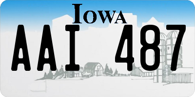 IA license plate AAI487