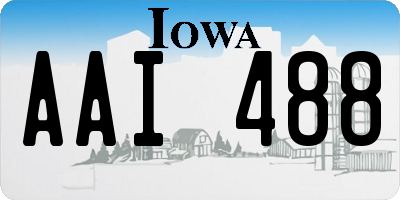 IA license plate AAI488