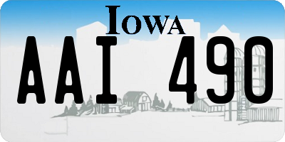 IA license plate AAI490