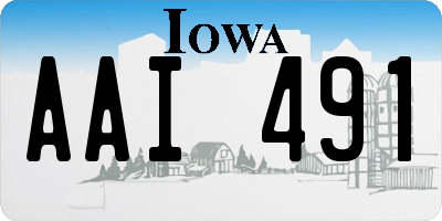 IA license plate AAI491