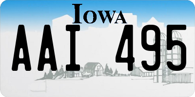 IA license plate AAI495