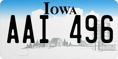 IA license plate AAI496