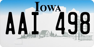 IA license plate AAI498