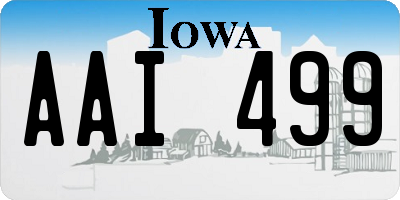 IA license plate AAI499