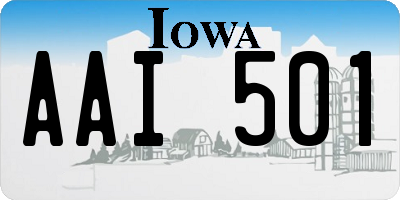 IA license plate AAI501