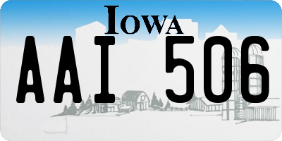 IA license plate AAI506