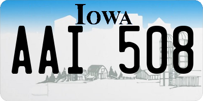 IA license plate AAI508