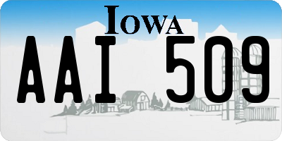 IA license plate AAI509