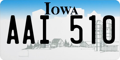 IA license plate AAI510