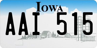 IA license plate AAI515