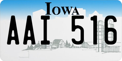 IA license plate AAI516