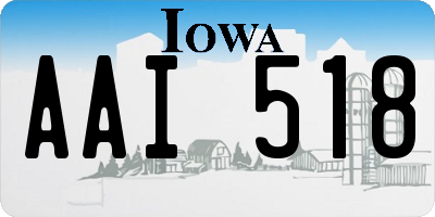 IA license plate AAI518