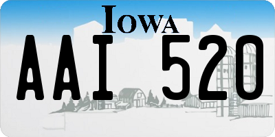 IA license plate AAI520