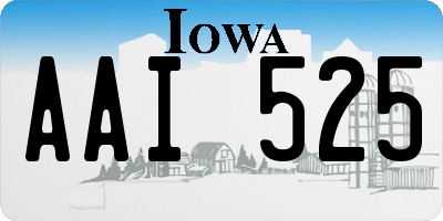 IA license plate AAI525