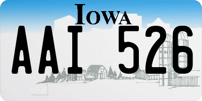 IA license plate AAI526