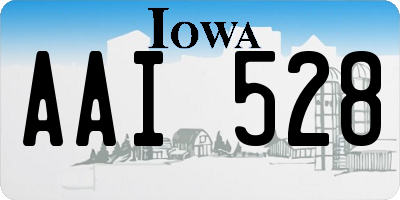 IA license plate AAI528