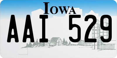 IA license plate AAI529