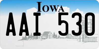 IA license plate AAI530