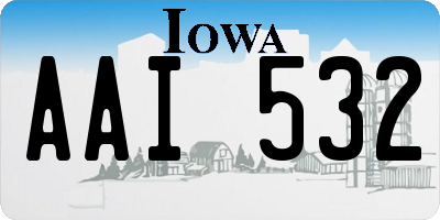 IA license plate AAI532