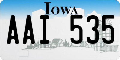 IA license plate AAI535