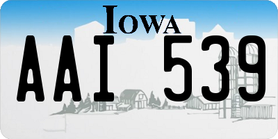 IA license plate AAI539